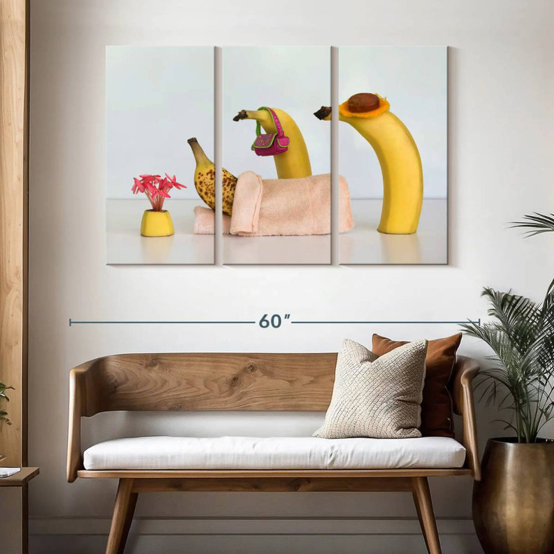 Malade de banane, H 32 po x l 50 po