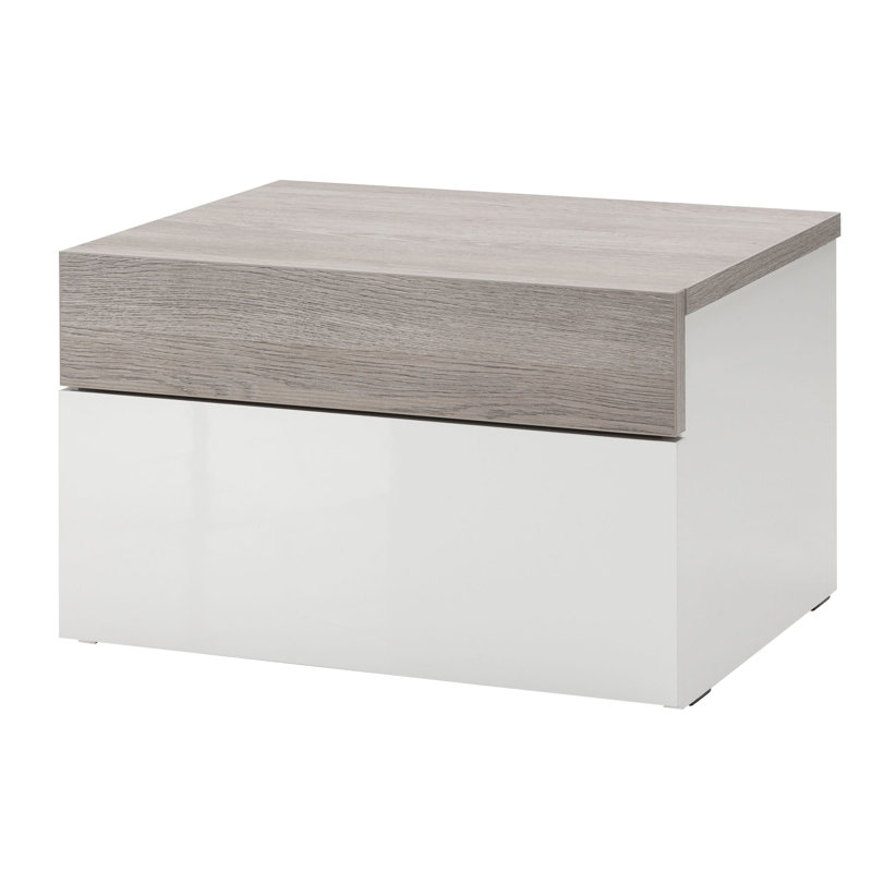 Gelosia 60cm W Manufactured Wood Bedside Table