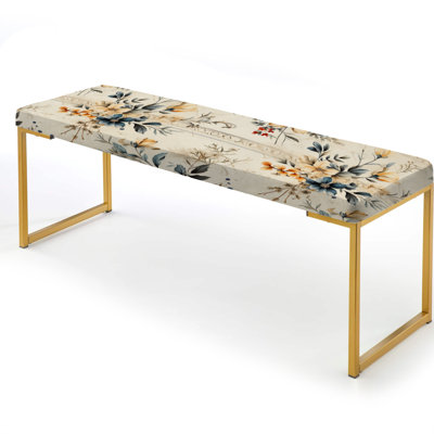 Banc rétro rembourré Boho
