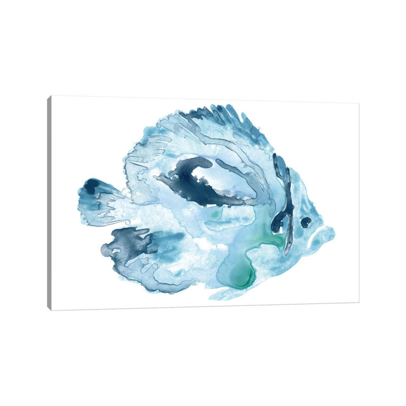 Blue Ocean Fish I, H 26 po x l 40 po x 1,5 po
