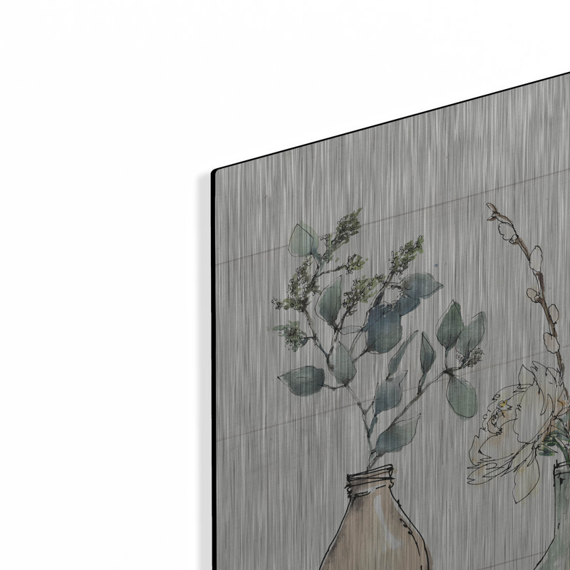 «Modern Farmhouse I» par Anne Tavoletti, art mural en métal, 16 po x 12 po, H 24 po x l 36 po