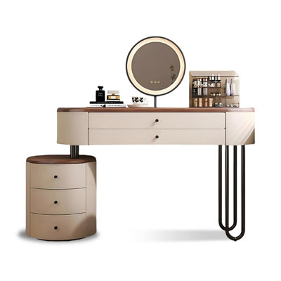 Makeup Vanity with Light mirror,5 drawers