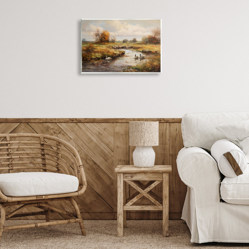 "Ducky Days", art mural sur bois par Petal Prints Design, H 13 po x l 19 po
