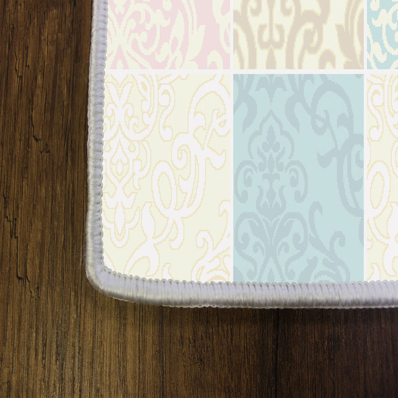Tapis tissé élégant, 100% polyester, hauteur des poils: 0,3 po | Antibactérien et antidérapant, impression numérique 3D | Lavable à la machine, parfait pour la décoration intérieure, le salon et la chambre à coucher