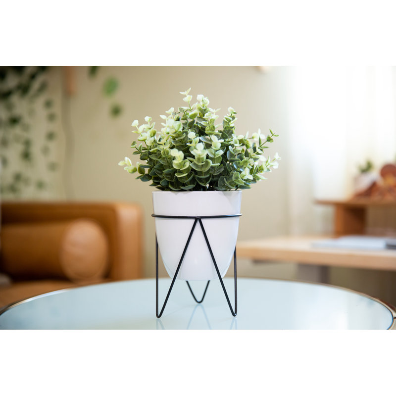 12'' Faux Eucalyptus Plant in Ceramic Pot