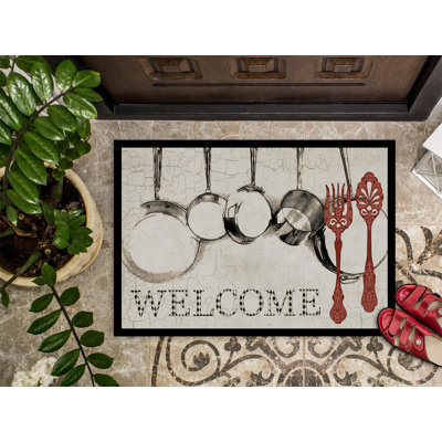 Tapis de porte d’intérieur anti-dérapant pour casseroles et poêles