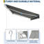 Auvent rétractable manuel 12 pi x 10 pi avec manivelle, polyester enduit de polyuréthane imperméable, cadre en aluminium pour terrasse, patio, porche, balcon-138530988-124609183-124609185