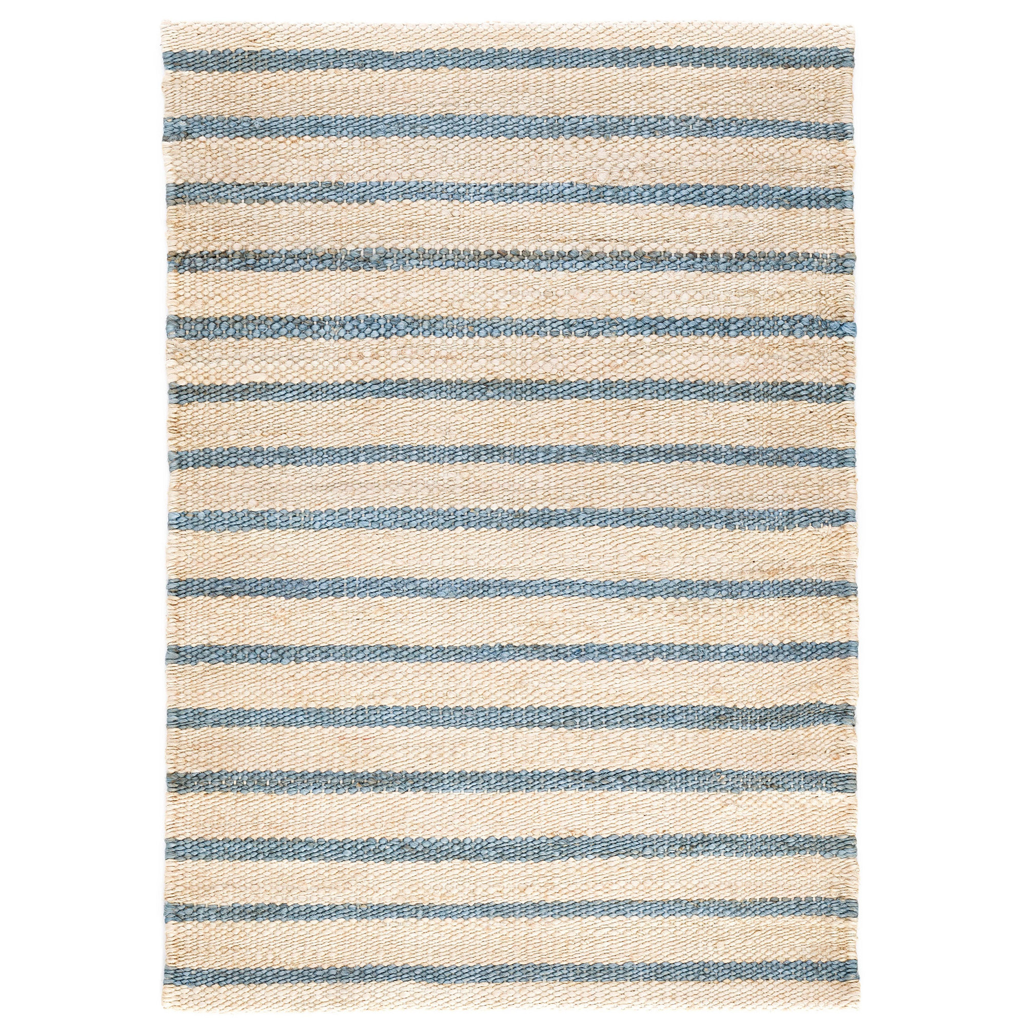 Moana Stripe Handwoven Jute Rug, Rectangle 4' x 6'