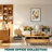  Acacia Elara 47.2”W Coffee Table Storage, Solid Rubber Wood, Suitable for Living Room, Home Office with 2 Drawers and Open Design, Easy Setup-319610704