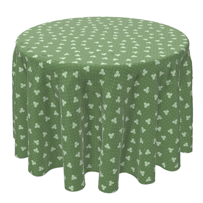 Florvil Round Geometric Cotton Twill Tablecloth