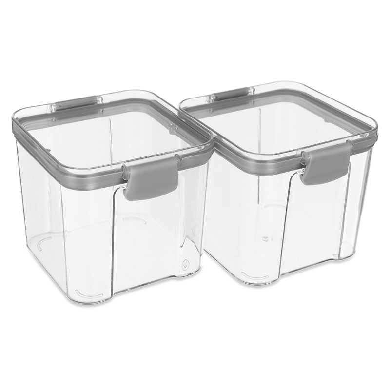 Food Storage - Set of 2 Containers and 2 Lids