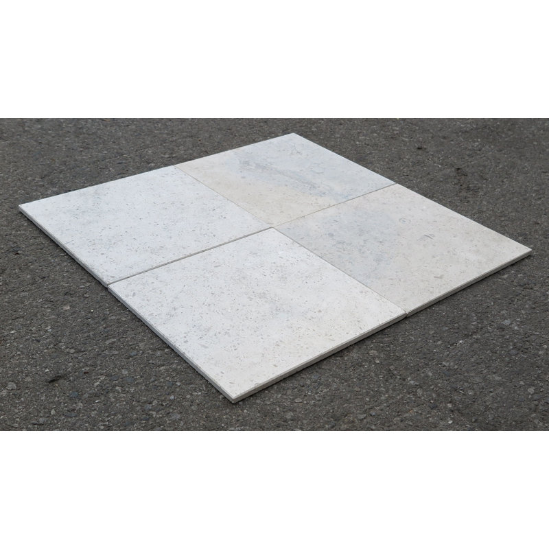 12" x 12" Limestone Stone Look Wall & Floor Tile, Gascoigne Blue Standard