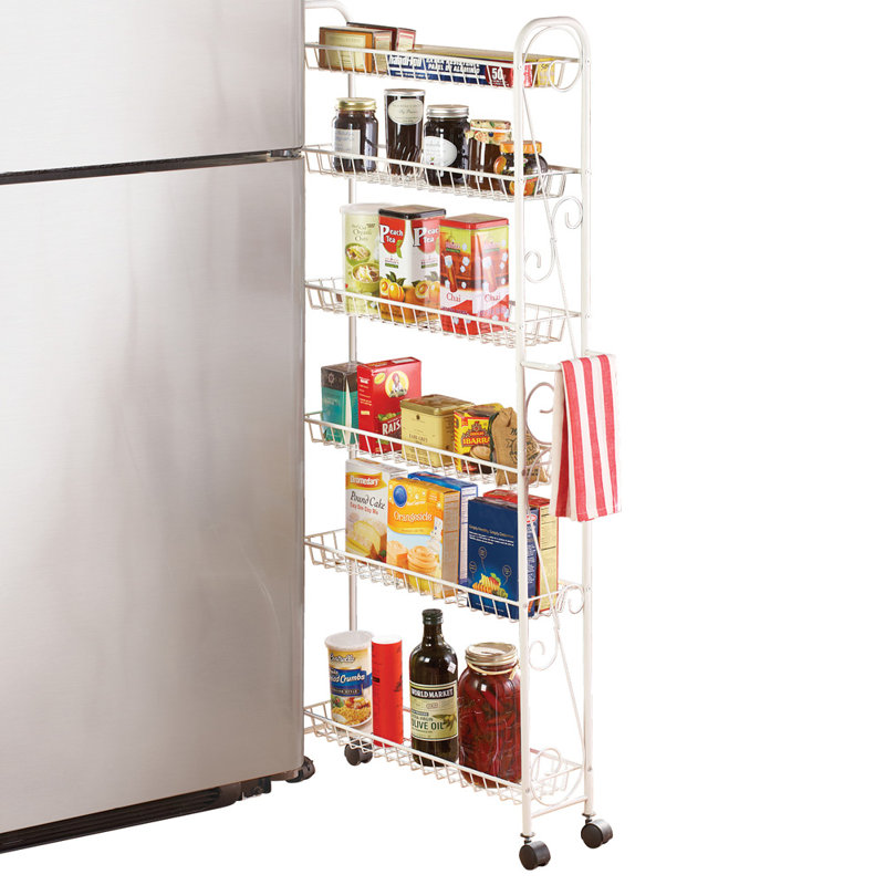 Garde-manger mince, H 55,5 po x l 6 po x P 24,63 po