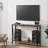 Console Table, Entryway Table With Storage, Industrial Sofa Table With V Design, 2-Tier Narrow Console Table-537844815-549872530