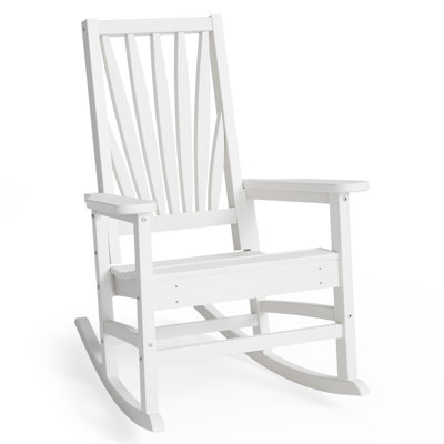 Chaise berçante d'extérieur en plastique Alizay
