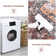 Machine Washable Area Rug Non Slip Oriental Floral Rugs for Living Room Bedrooms Foldable Rugs for Playroom Office Kitchen