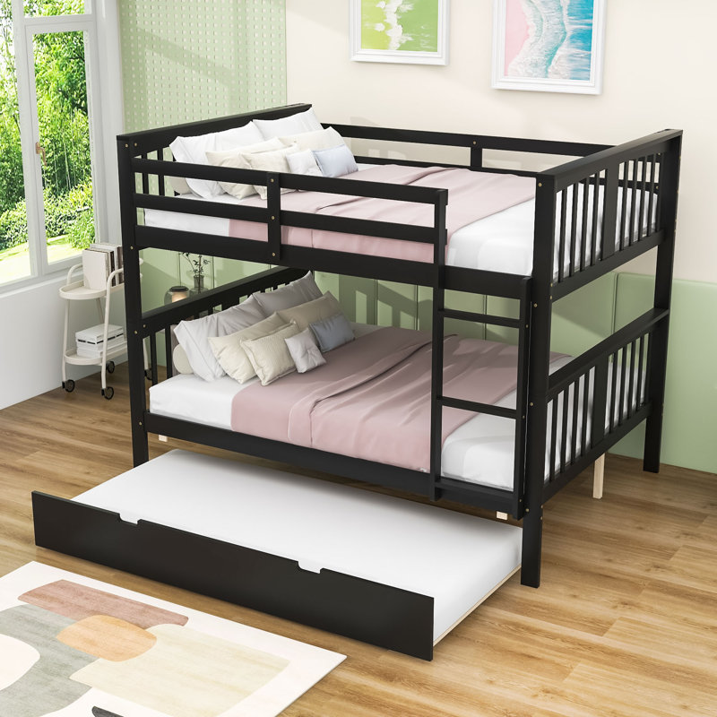 Full-Over-Full Bunk Bed With Twin Trundle