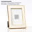 Liora 5 x 7 White Enamel Metal Picture Frame with Gold-Tone Trim-132485586
