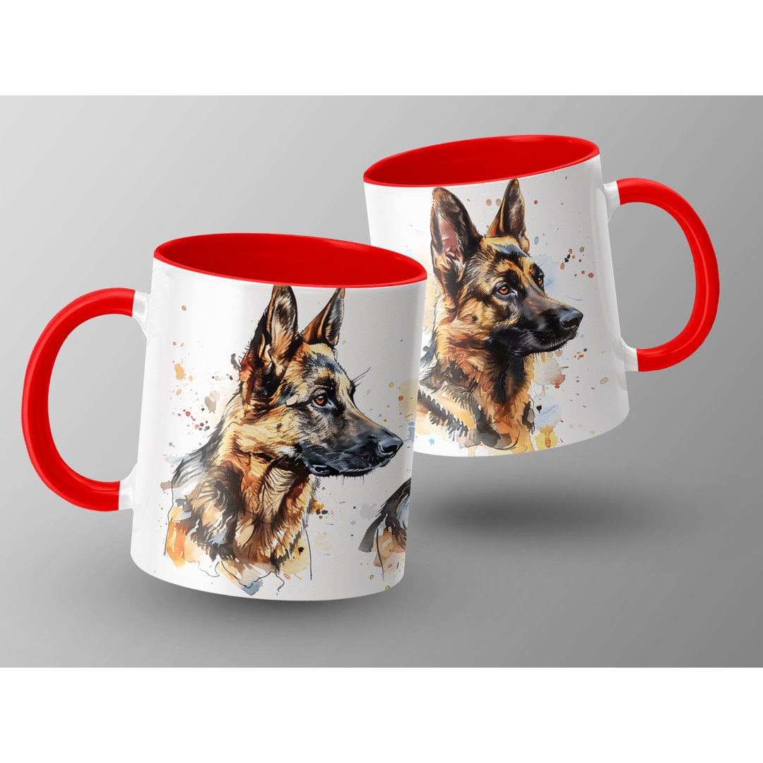 Artistic German Shepherd Dog Breed 11oz Coffee Mug