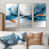Toile naturelle avec cadre flottant