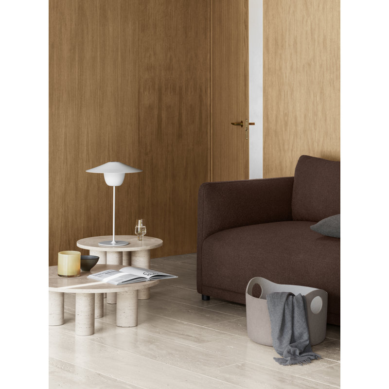 Jeté en laine MERINO, Anthracite