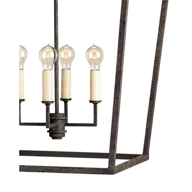 luminaire suspendu géométrique 4 lumières lanternes Denison