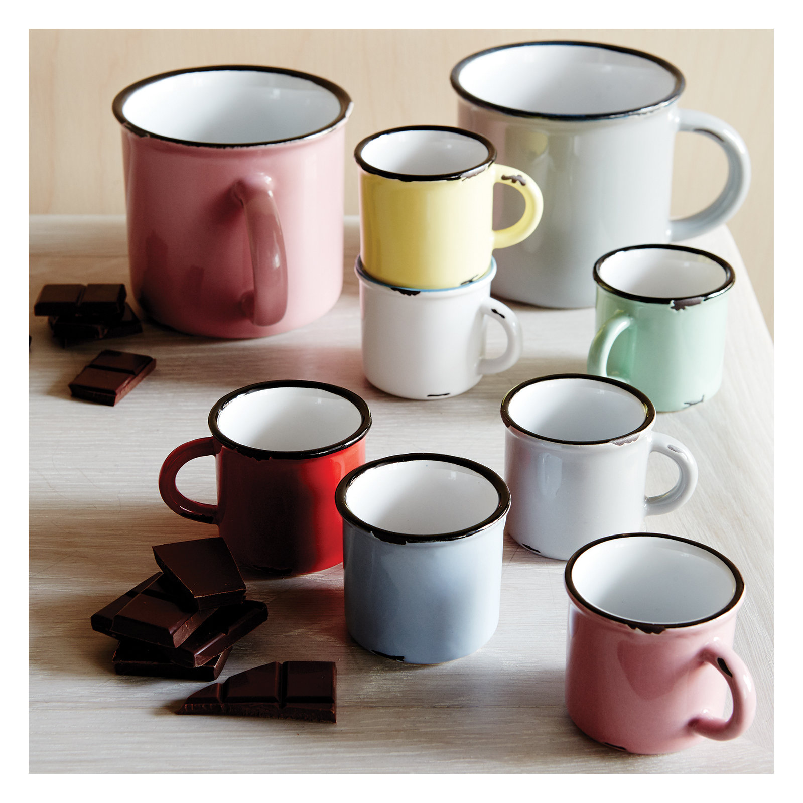 Canvas Home Tinware Stoneware Coffee Mug 16oz, Yellow