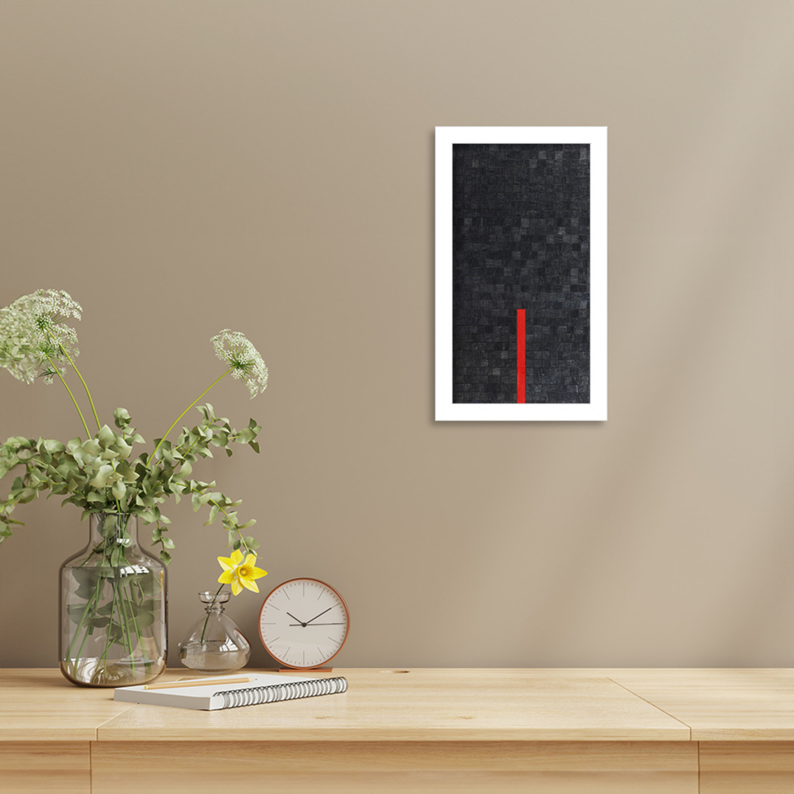 Close by Alex Dunn, White, 13" H x 8" W