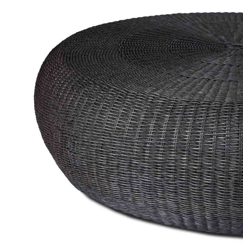 Brock Outdoor Round Coffee Table, Vintage Coal