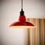 12.5 cm H Bowl Pendant Shade ( Spider ) in Red