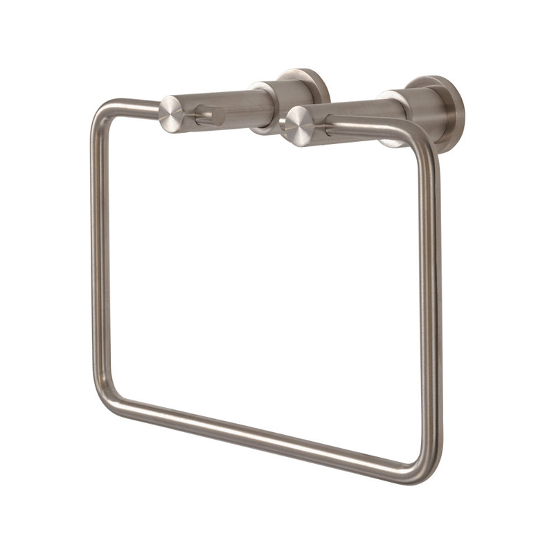 Minimal Towel Ring, Brushed Stainless Steel