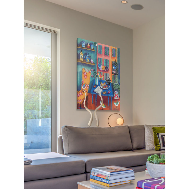 « menton interior » par holly wojahn, reproduction d’art sur toile tendue, H 18 po x l 12 po x P 1,5 po