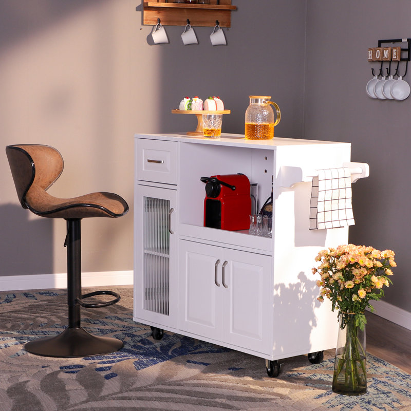 Chariot de cuisine Lemuelah, Blanc