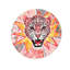 Pink Jaguar Jam Round Acrylic Art by Oliver Gal-2104181462