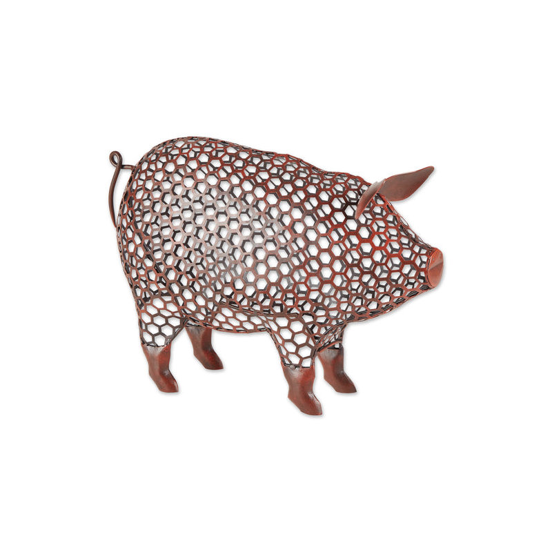 Sculpture de cochon de poule