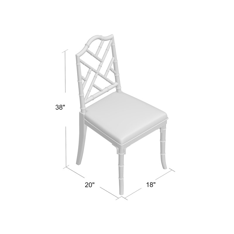 Fairfield Upholstered Dining Chair, Cerused Oak