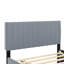 Lit plateforme double en velours avec lit gigogne