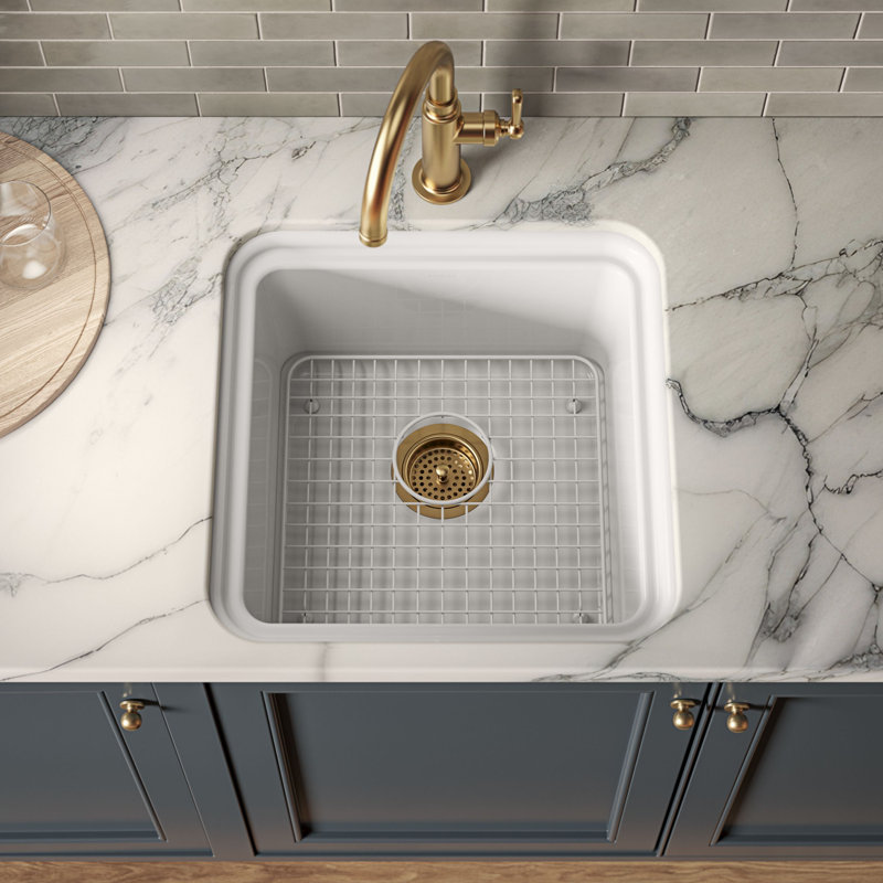Audrine18-5/8" Undermount Bar Sink, White