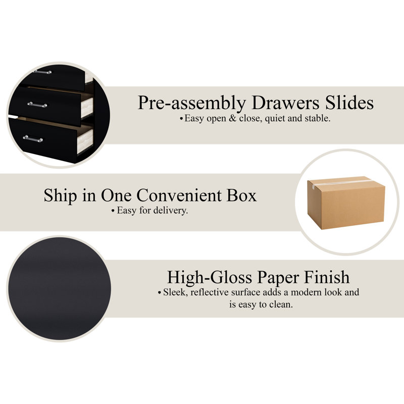 4 DRAWERS CHEST IN GOLD, Gold