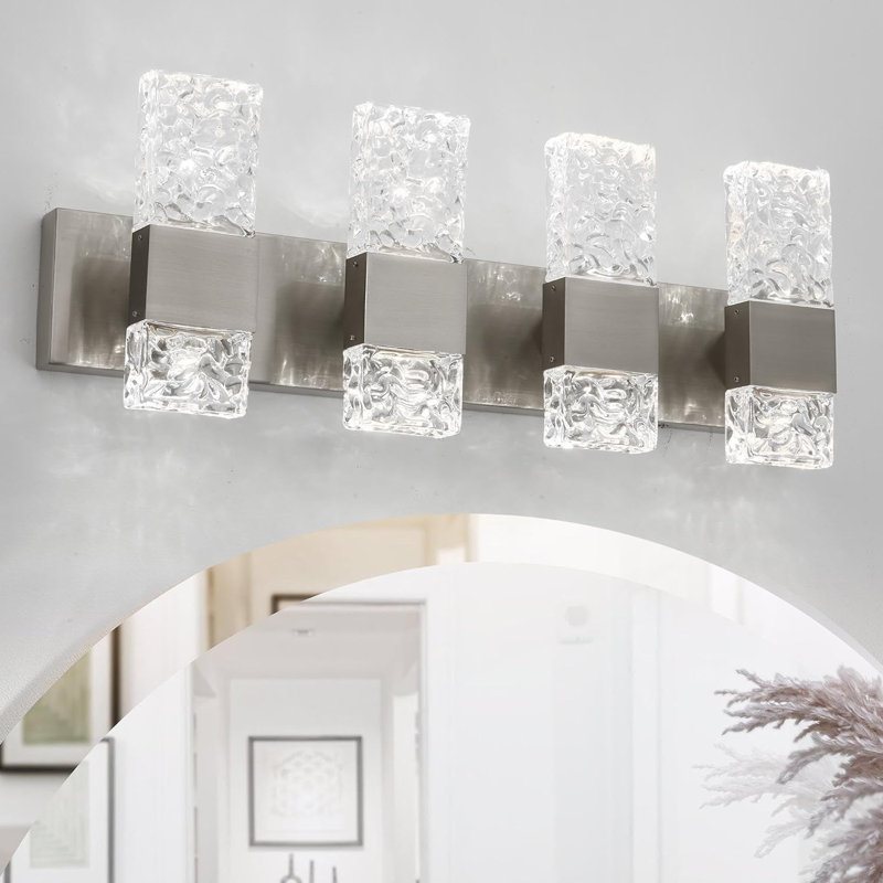 Barre d'éclairage de salle de bain 4 lumières DEL Deidrich