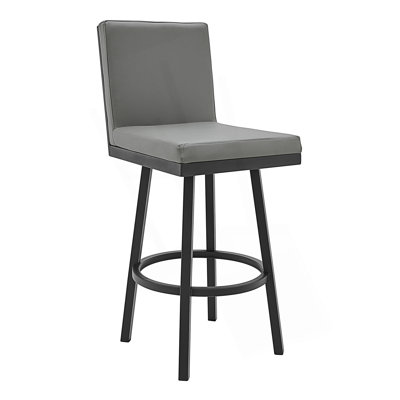 Tabouret de bar et de comptoir pivotant en métal moderne