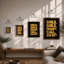 Bold Yellow Typography - Framed Print-575096972-575096968