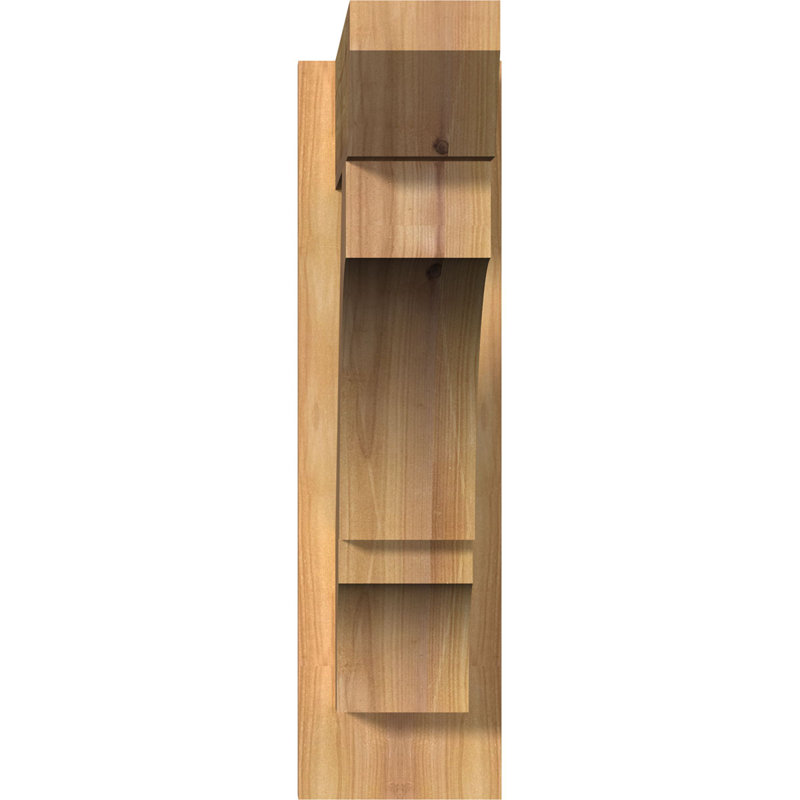 Persienne balboa à lattes en bois rustique, P 20 po x H 20 po, Cèdre rouge occidental l 7 1/2 po (lisse)