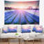 Champ abstrait de blooming hyacinth flowers tapisserie-28485264