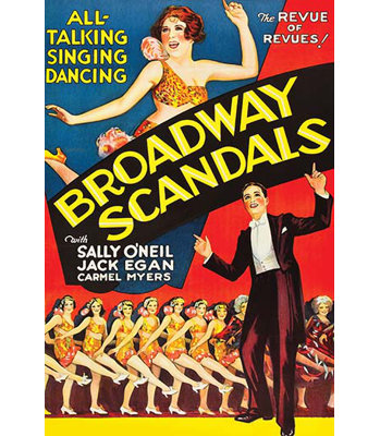 Scandales de broadway-imprimé de publicités