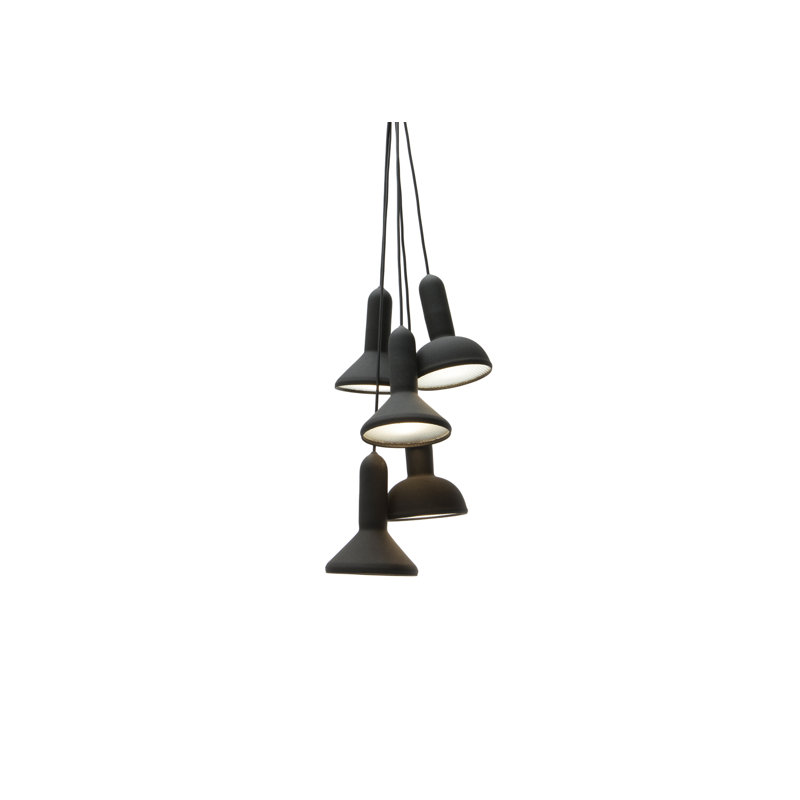 Torch Light, S10 Bunch L1800, 110/120V, 5 Lights, 55.12" H x 11.81" W x 11.81" D, Black