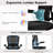 Black Ergonomic Drafting Chair - Tall Office Chair For Standing Desk With Breathable Mesh, Flip-Up Armrests & Adjustable Footrest Ring