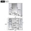 Armoire de rangement murale moderne 35 po x 28 po-1634295510