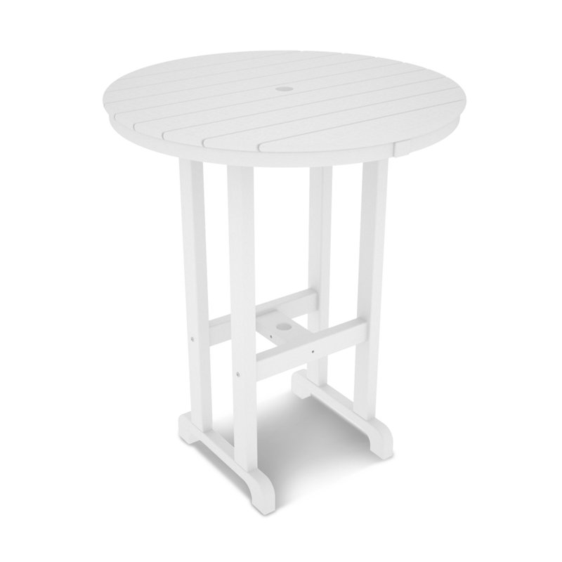 Table de bar POLYWOOD, Blanc, 36 po
