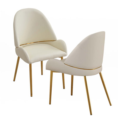 Dining Chair With PU Leather(Set Of 2)